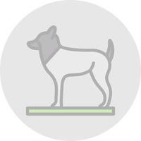 Hund-Vektor-Icon-Design vektor