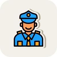 Polizist-Vektor-Icon-Design vektor