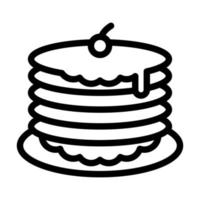 Pfannkuchen-Icon-Design vektor