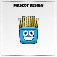 vektor mat logotyp banan crackers maskot illustration vektor design