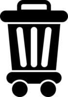 Papierkorb-Vektor-Symbol vektor