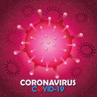 Hintergrund der Coronavirus-Kampagne vektor