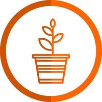 Pflanzen-Vektor-Icon-Design vektor