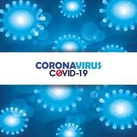 Hintergrund der Coronavirus-Kampagne vektor
