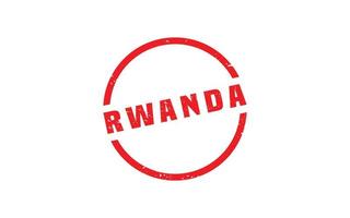 Ruanda Briefmarke Gummi mit Grunge Stil auf Weiß Hintergrund vektor