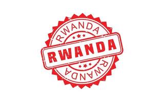 Ruanda Briefmarke Gummi mit Grunge Stil auf Weiß Hintergrund vektor