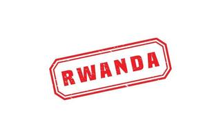 Ruanda Briefmarke Gummi mit Grunge Stil auf Weiß Hintergrund vektor