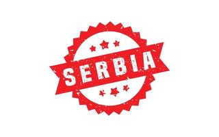 serbia stämpel sudd med grunge stil på vit bakgrund vektor