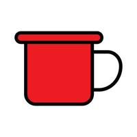 kaffe råna ikon linje isolerat på vit bakgrund. svart platt tunn ikon på modern översikt stil. linjär symbol och redigerbar stroke. enkel och pixel perfekt stroke vektor illustration