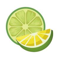 färsk citron citrus ikon vektor