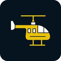 Hubschrauber-Vektor-Icon-Design vektor