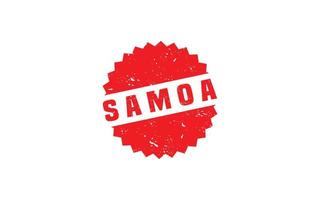 samoa stämpel sudd med grunge stil på vit bakgrund vektor