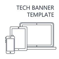 Webvorlage der adaptiven Website oder Artikelform vektor