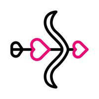 Pfeil Symbol duocolor Rosa Stil Valentinstag Illustration Vektor Element und Symbol perfekt.