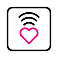 signal ikon duofärg rosa stil valentine illustration vektor element och symbol perfekt.