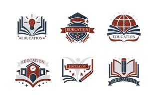akademisk och utbildning logotyp vektor