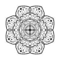 Mandala Linienvorlage vektor