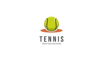 tennis racket och boll logotyp design vektor