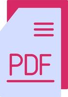 pdf Datei Vektor Symbol