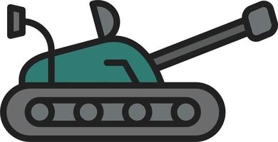 Tank-Vektor-Symbol vektor