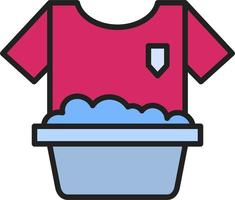 Waschen Kleider Vektor Symbol