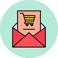 Einkaufen Email Vektor Symbol