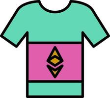 ethereum tshirt vektor ikon