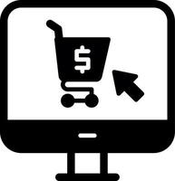 Online-Shopping-Vektor-Symbol vektor