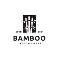 bambu silhuett logotyp design ikon vektor mall för spa och skönhet salong, massage, möbel material.