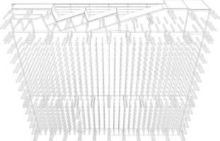 3D-Darstellung des Bauvorhabens vektor