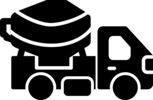 Zement-LKW-Vektor-Symbol vektor