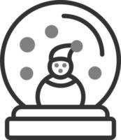 Schnee Globus Vektor Symbol