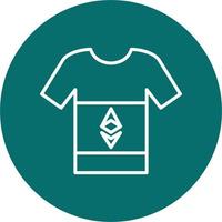 ethereum tshirt vektor ikon