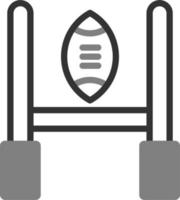 Rugby Tor Vektor Symbol