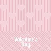 Muster der Liebe zu Valentinstagsgrüßen vektor