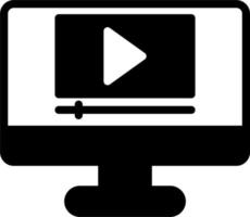 Video-Player-Vektorsymbol vektor