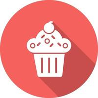 Cupcake-Vektor-Symbol vektor