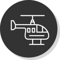 Hubschrauber-Vektor-Icon-Design vektor