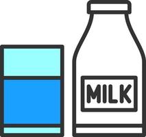 Milch-Vektor-Icon-Design vektor