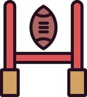 Rugby Tor Vektor Symbol