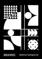 minimal årgång 20s geometrisk design affischer, vägg konst, mall, layout med primitiv former element. bauhaus retro mönster bakgrund, vektor abstrakt cirkel, triangel och fyrkant linje konst