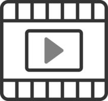 Video-Player-Vektorsymbol vektor