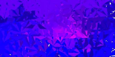 polygonaler Hintergrund des dunkelrosa, blauen Vektors. vektor