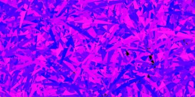 hellviolette, rosa Vektorschablone mit Dreiecksformen. vektor