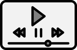 Video-Player-Vektorsymbol vektor