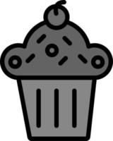 Cupcake-Vektor-Symbol vektor