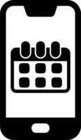 Smartphone Kalender Vektor Symbol