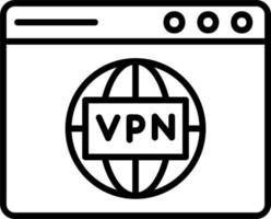 vpn vektor ikon