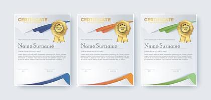 Creative Award Best Award Template Set vektor