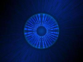 modern holographisch Auge Ball auf Technologie Hintergrund vektor